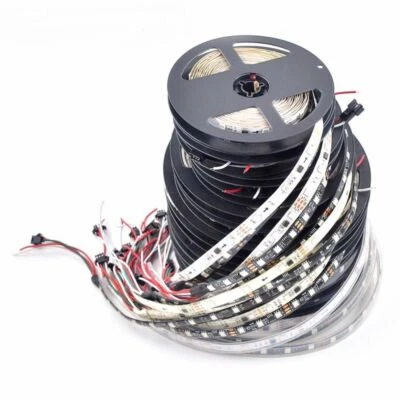 WS2811 5050 RGB LED Strip 1m/5M 150 300Leds Individual Addressable DC12V White/B - Image 1 of 4