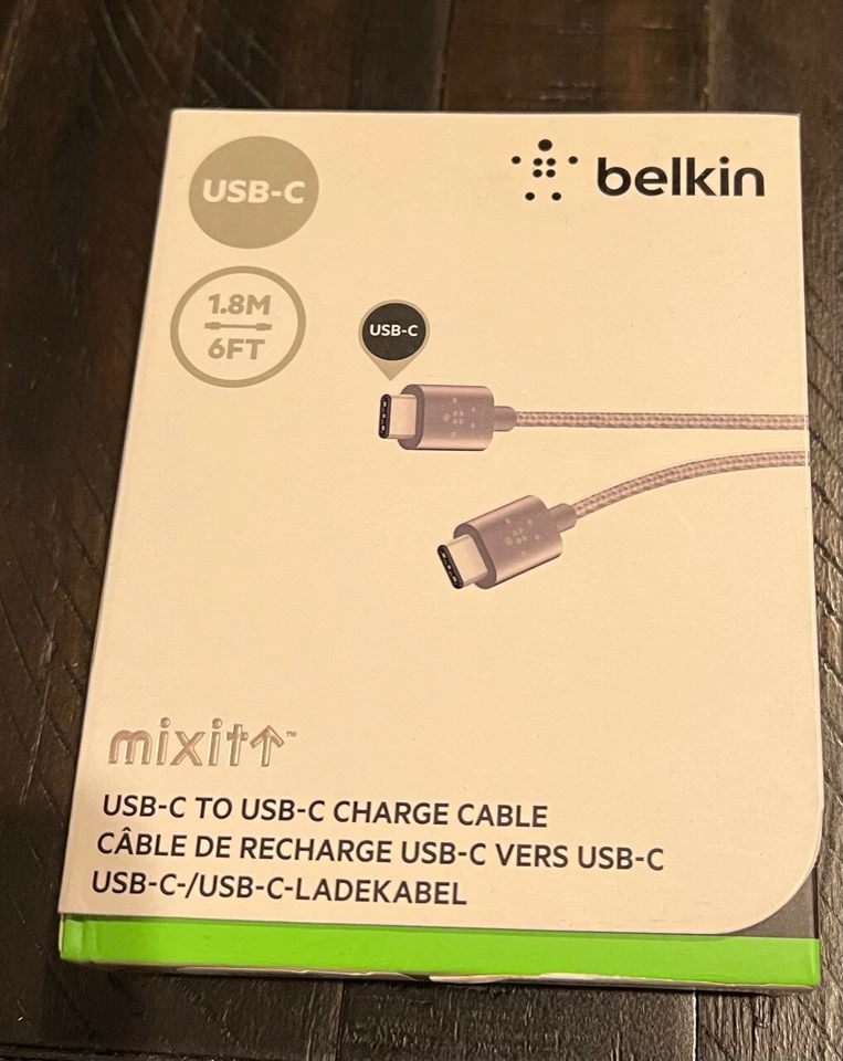 Belkin MIXIT USB-C to USB-C Charge Cable 6FT - GRAY - Image 1 of 1