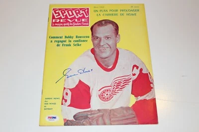 GORDIE HOWE SIGNED MARCH 1962 SPORTS REVUE PSA/DNA AUTHENTICATED COA Foto 1 de 2