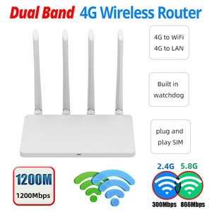 1200Mbps 3G/4G/5G LTE Wifi Router Dualband Modem Mobile Hotspot Unlock SIM Card