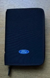 GENUINE FORD DOCUMENT HOLDER ZIP WALLET FOLDER FOR OWNER MANUAL HANDBOOK NO BOOK - Picture 1 of 3