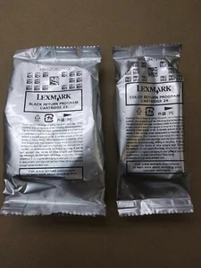 New Genuine Lexmark 23 & 24 Black And Color Ink Cartridges - Picture 1 of 1