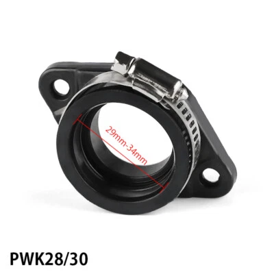 1x Flange Adapter Carb Manifold Boot For PWK 28 30mm Carburetor Manifold Intake - Image 1 of 4