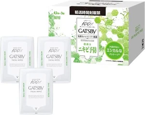 Mandom GATSBY facial paper ice type set 3 packs of 42 sheets Acne care type - Picture 1 of 6