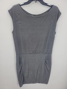 Vestido Athleta Westwood Para Mujer Grande Micro Rayas Acanalado Elastizado Tejido Suave - Imagen 1 de 8