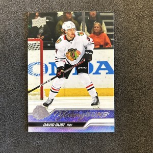 2023-24 UD Upper Deck Series 1 Young Guns - 218 David Gust - Chicago Blackhawks