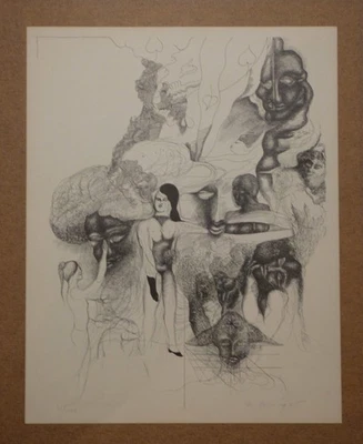 Werner Hilsing 1938-2021 --Lithographie handsigniert  aus 1965 Ungerahmt - Bild 1 von 3