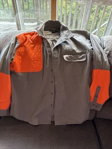 Cabela's Mens Hunting Brown Orange Longsleeve Button Down Shirt Size XLarge - Picture 1 of 6
