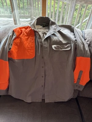 Cabela's Mens Hunting Brown Orange Longsleeve Button Down Shirt Size XLarge - Image 1 of 4