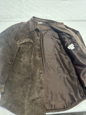 Chaqueta/camisa de gamuza de colección Bill Blass para hombre L  Foto 1 de 4