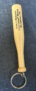 Peter J. McGovern Little League Museum 4 Inch Baseball Bat Key Chain - Picture 1 of 2