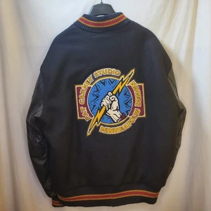 Vintage Y2K Pat Carney Studio Minneapolis Design Leather/Wool Varsity Jacket XL - Picture 1 of 18