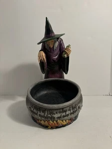 Jim Shore WITCH'S BREW 2009 11" Halloween Figur Dekor Kessel Bonboniere Schale - Bild 1 von 8