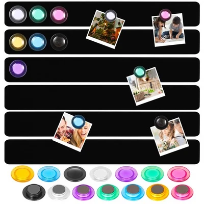 Magnetic Bulletin Board 6PCS Frameless Iron Board Strips Memo Board Bar Adhes... - Image 1 of 4
