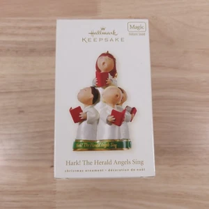 Hallmark Keepsake adorno de Navidad Hark the Herald Angels Sing 2008 en caja - Imagen 1 de 10
