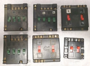 3 Atlas #215 HO/N Scale Selector Switch & 3 #210 Twin Switch Panels Used. - Picture 1 of 4