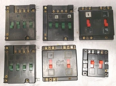 3 Atlas #215 HO/N Scale Selector Switch & 3 #210 Twin Switch Panels Used. - Image 1 of 4