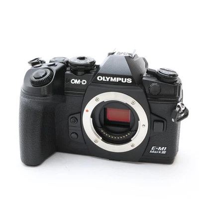 Olympus OM-D E-M1 Mark III Black Mirrorless Camera Body Shutter Count 22867 - Image 1 of 4