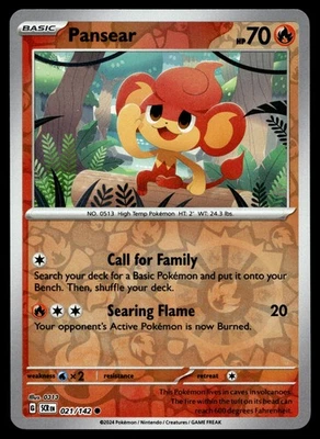 PANSEAR 21/142 COMMON STELLAR CROWN POKEMON - Image 1 of 4