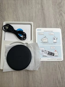 Anker PowerWave A2503 Black Universal Wireless Charger Pad for Samsung & iPhone - Photo 1 sur 3