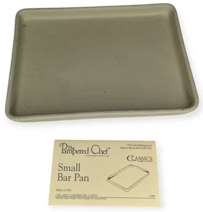 The Pampered Chef Classic Family Heritage Stoneware Beige Small Bar Pan - Picture 1 of 8