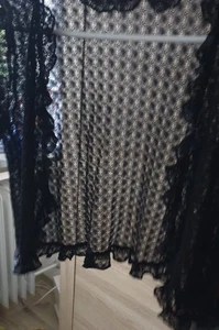 H&M Damen Jäckchen Oberteil Bolero Gr. L Art Spitze schwarz - Bild 1 von 2