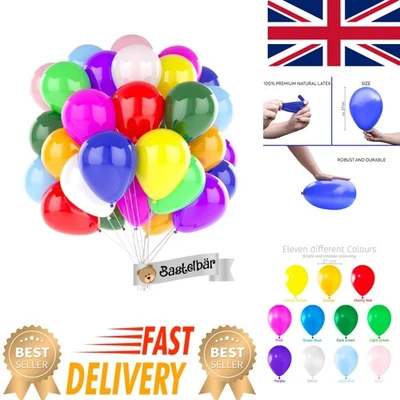 Eco-Friendly Organic Balloons - 100 pcs Rainbow Colors for Elegant Celebrations — 第 1/4 张图片