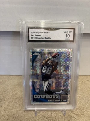 2010 Topps Chrome - Dez Bryant #C60 X-Fractor (RC) GMA 10 Rookie - Image 1 of 2