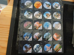 ONE COMPLETE SET OF 30 CREAMER POT LIDS WORLD ICONS - Picture 1 of 2
