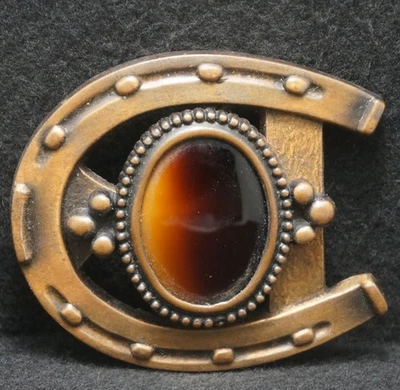 XD05130 复古 20 世纪 70 年代 * * 马蹄石 * * UNISEX 时尚皮带扣 — 第 1/2 张图片