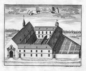 1731 Saarlouis Saarland Sarrelouis Kloster Kupferstich antique print Steidlin - Picture 1 of 1