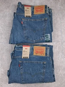 Levis 505 Jeans Herren 40x30 Regular Straight Leg Stretch Denim 2 Paar NEU - Bild 1 von 12