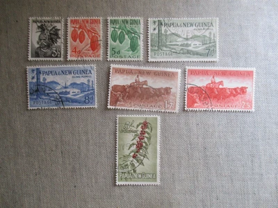 Papua New Guinea, Scott# 139-146, used - Image 1 of 2