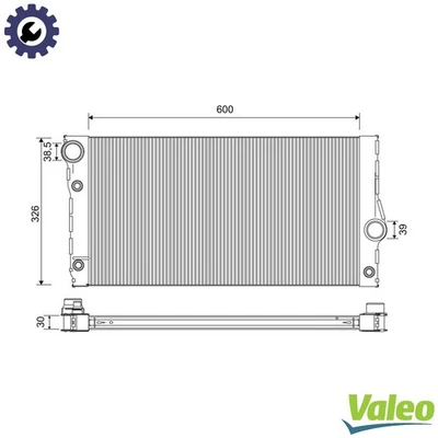 RADIATOR ENGINE COOLING 701271 FOR BMW 5/F10/F11/Gran/Turismo/F07 N55B30 3.0L - Image 1 of 4