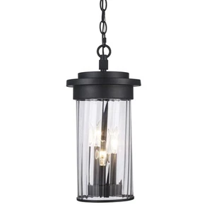 Trans Globe Lighting 51414 Carmel 3 Light 8"W Mini Pendant - Black - Picture 1 of 6