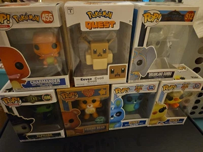 Лот товаров с Фигурками FUNKO Pop *** Charmander, Dumbo, Eve, Friend Bear, Bunny & Ducky и т.д. - Изображение 1 из 4