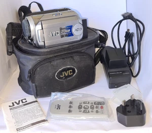 JVC Everio 20GB HARD DISK CAMCORDER GZ-MG21EK TESTED, NEW BATTERIES, REMOTE ACCS - Picture 1 of 9