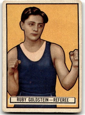 1951 Topps Ringside #46 Ruby Goldstein Boxing (tape) NO RESERVE! - Image 1 of 2