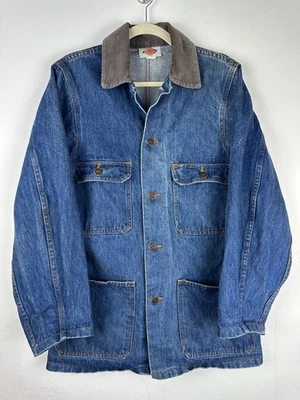 Vintage Dickies Corduroy Collar Denim Jacket Women’s Size Small Made in USA - Image 1 of 4