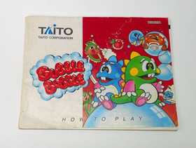 Bubble Bobble Nintendo NES Instruction Booklet Manual FRA