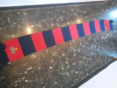 SCIARPA SCARF FOOTBALL CALCIO ULTRAS GENOA  BANDE ROSSOBLU  RICAMO WE ARE GENOA  - Immagine 1 di 3