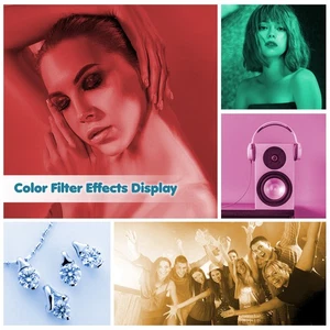 Kit de filtro de iluminación de equilibrio de corrección de color de geles de flash de cámara de 12 piezas TPIV - Imagen 1 de 7