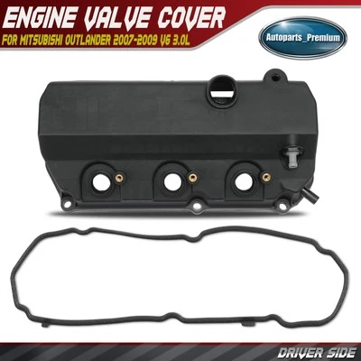 Driver Engine Valve Cover w/ Gasket for Mitsubishi Outlander 2007-2009 V6 3.0L - Image 1 of 4