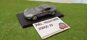 ASTON MARTIN ONE-77 V12 metallic grey salon Paris 2008 résine 1/43 SPARK S2160 - Picture 1 of 7