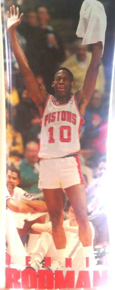 Dennis Rodman - Door sized Original 1990 Costacos Poster (Detroit Pistons) - Image 1 of 1