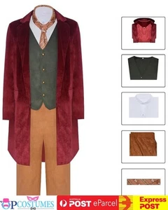 The Hobbits Bilbo Baggins Cosplay Costume Halloween Party Deluxe Fancy Dress Men - Picture 1 of 7