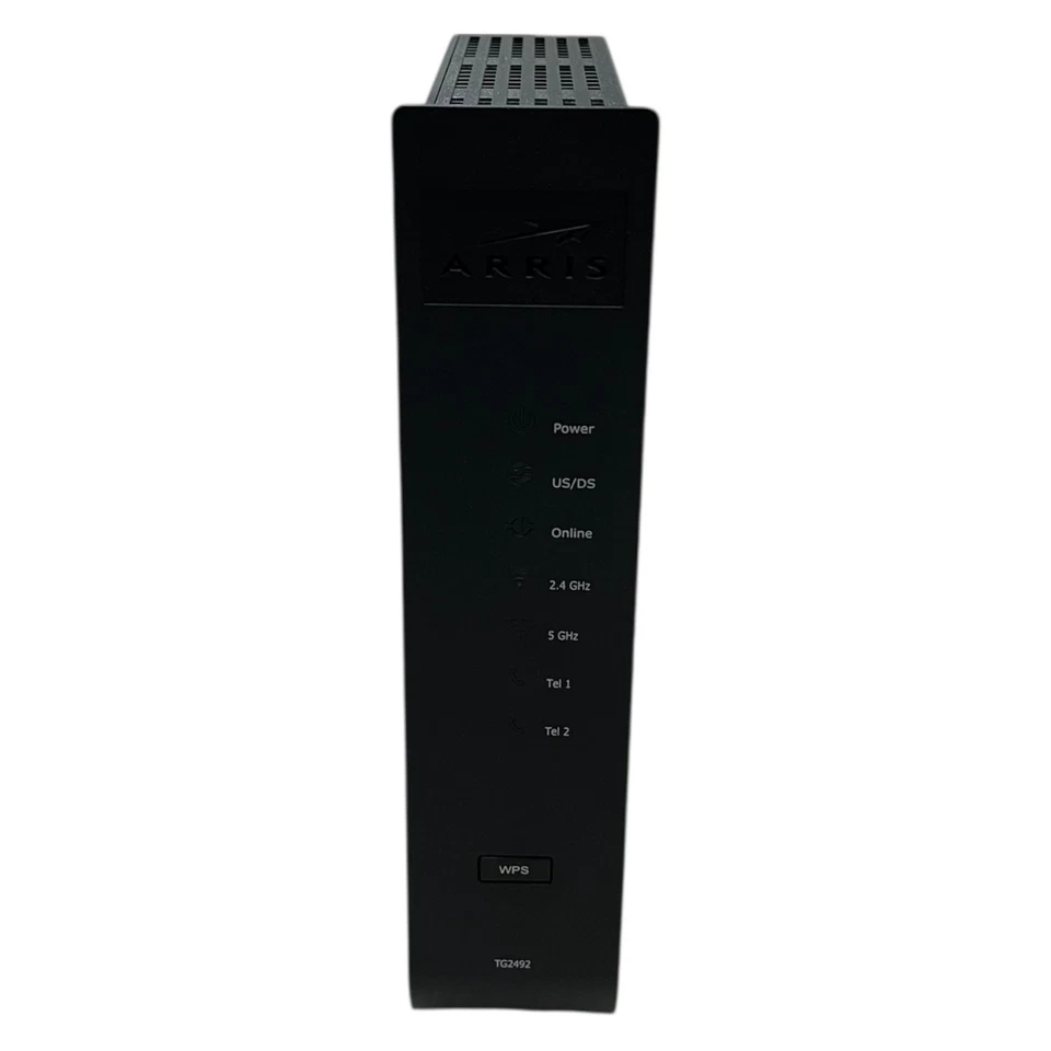 Arris TG2492S Router Telefonie Gateaway 2,4GHz Schwarz Internet Modem Verbindung - Bild 1 von 4
