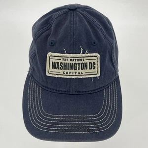 Washington DC Mütze - Noble Wear marineblau StrapBack Baumwolle Baseballkappe EUC - Y2K - Bild 1 von 12