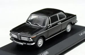 BMW 1600-2 (1602) Typ 114 Bj. 1966-1971, Nero, Minichamps-Modell Im M.1:43 - Foto 1 di 7