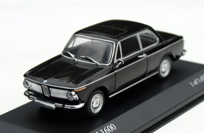 BMW 1600-2 (1602) Typ 114 Bj. 1966-1971, Nero, Minichamps-Modell Im M.1:43 - Immagine 1 di 4